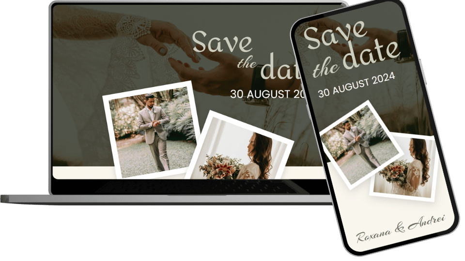 Invitație Nuntă Website "Chic Harmony"