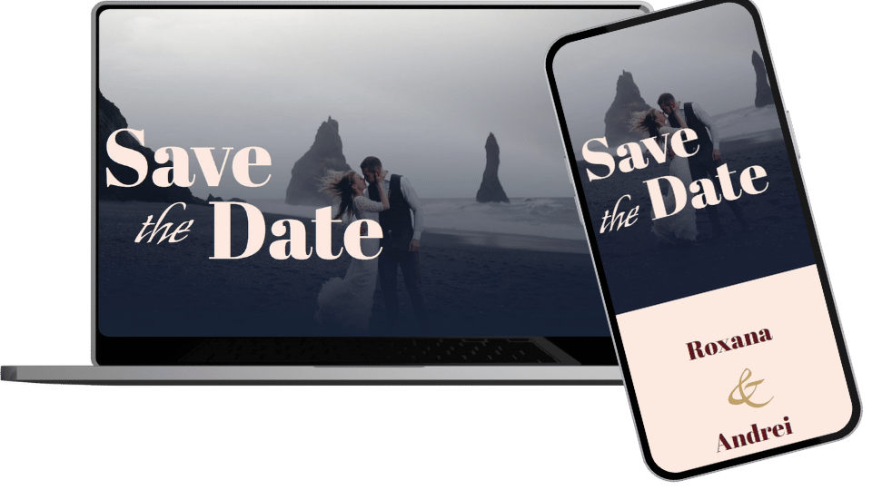 Invitație Nuntă Website "Enchanted Love"