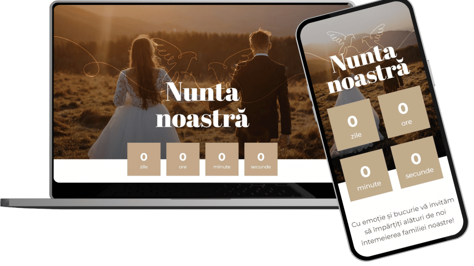 Invitație Nuntă Website "Nature Elegance"